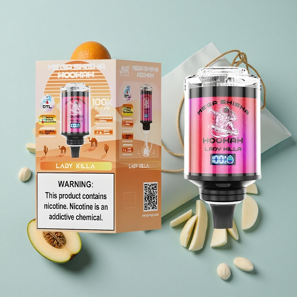 JNR Mega Shisha Hookah 100K Lady Killa 100000 Puffs Desktop Kompatibilität vape großhandel Deutschland