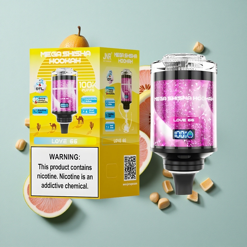 JNR Mega Shisha Hookah 100K Liebe 66 Desktop Kompatibilität 100000 Puffs 60ml vape großhandel Deutschland