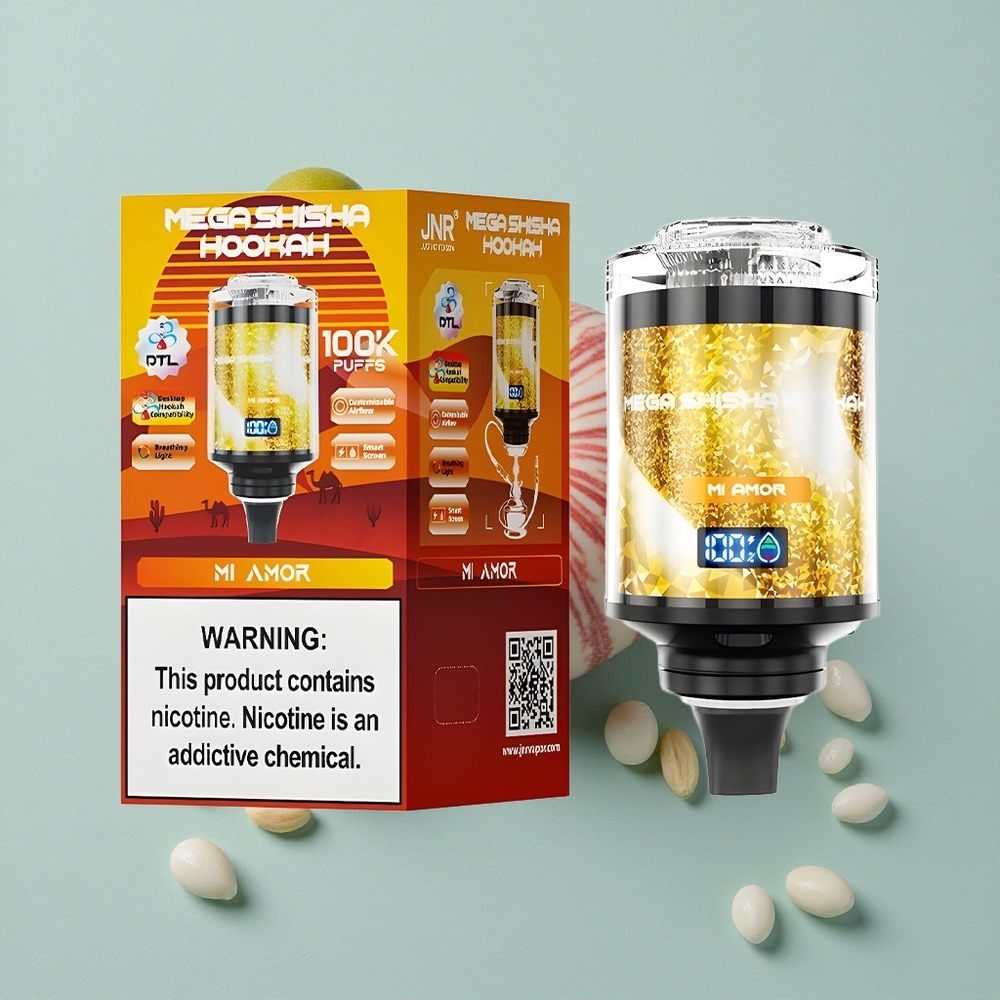 JNR Mega Shisha Hookah 100K Mi Amor 100000 Puffs 60ml e-Liquid vape großhandel Deutschland