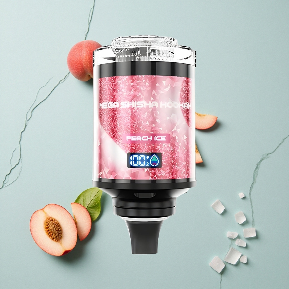 JNR Mega Shisha Hookah 100K Pfirsich Eis Desktop Kompatibilität 100000 Puffs 60ml vape großhandel Deutschland