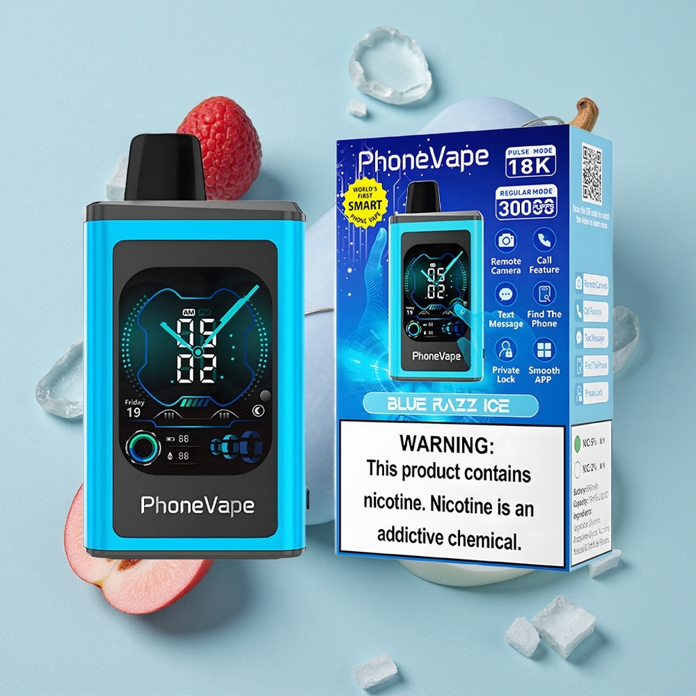 JNR PhoneVape 30000 Puffs Blue Razz Eis App Gesteuert vape großhandel Deutschland