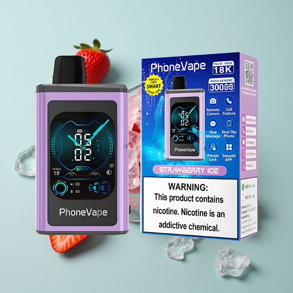 JNR PhoneVape 30000 Puffs Erdbeer-Eis Typ-C Aufladbar vape großhandel Deutschland