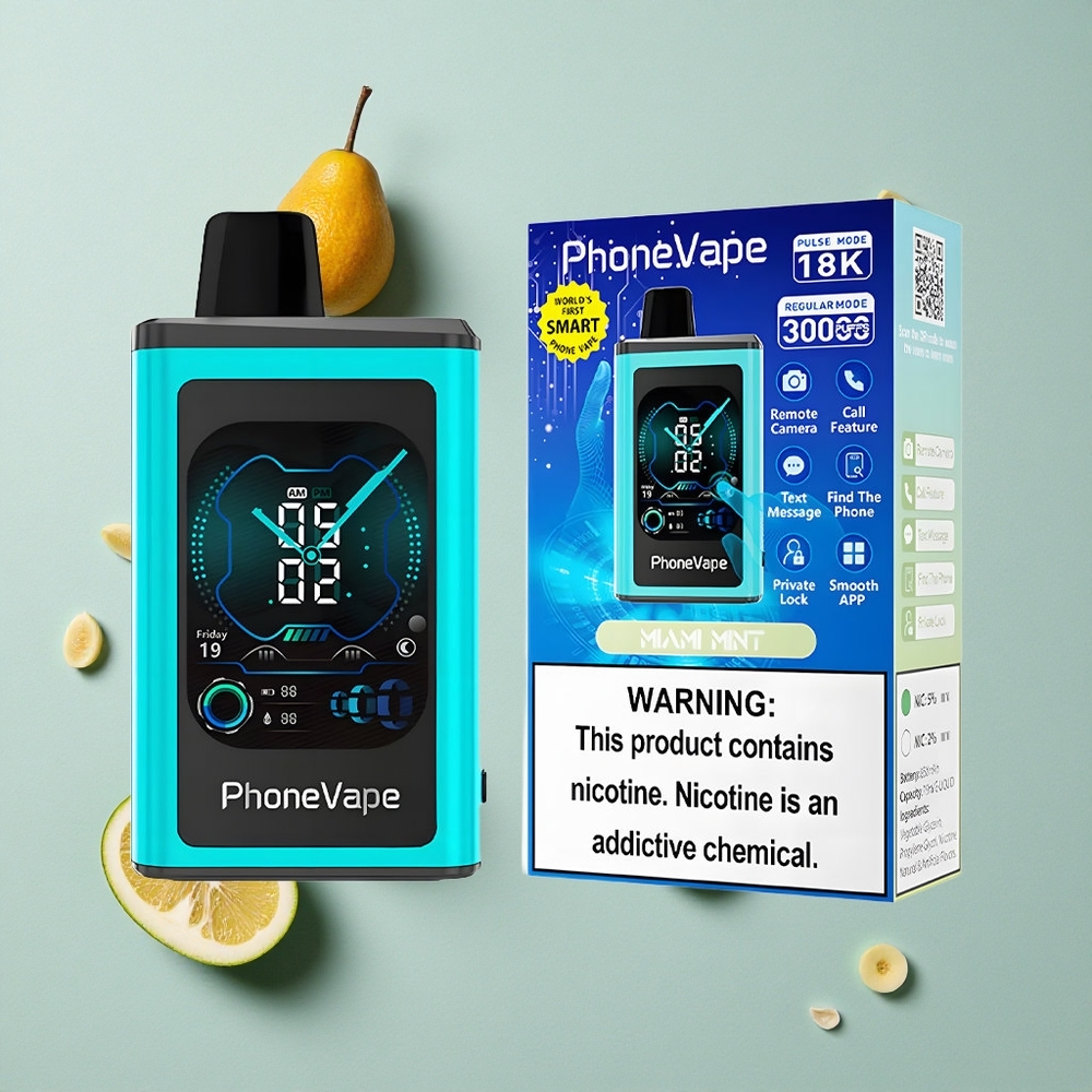 JNR PhoneVape 30000 Puffs Miami Minze App Gesteuert vape großhandel Deutschland