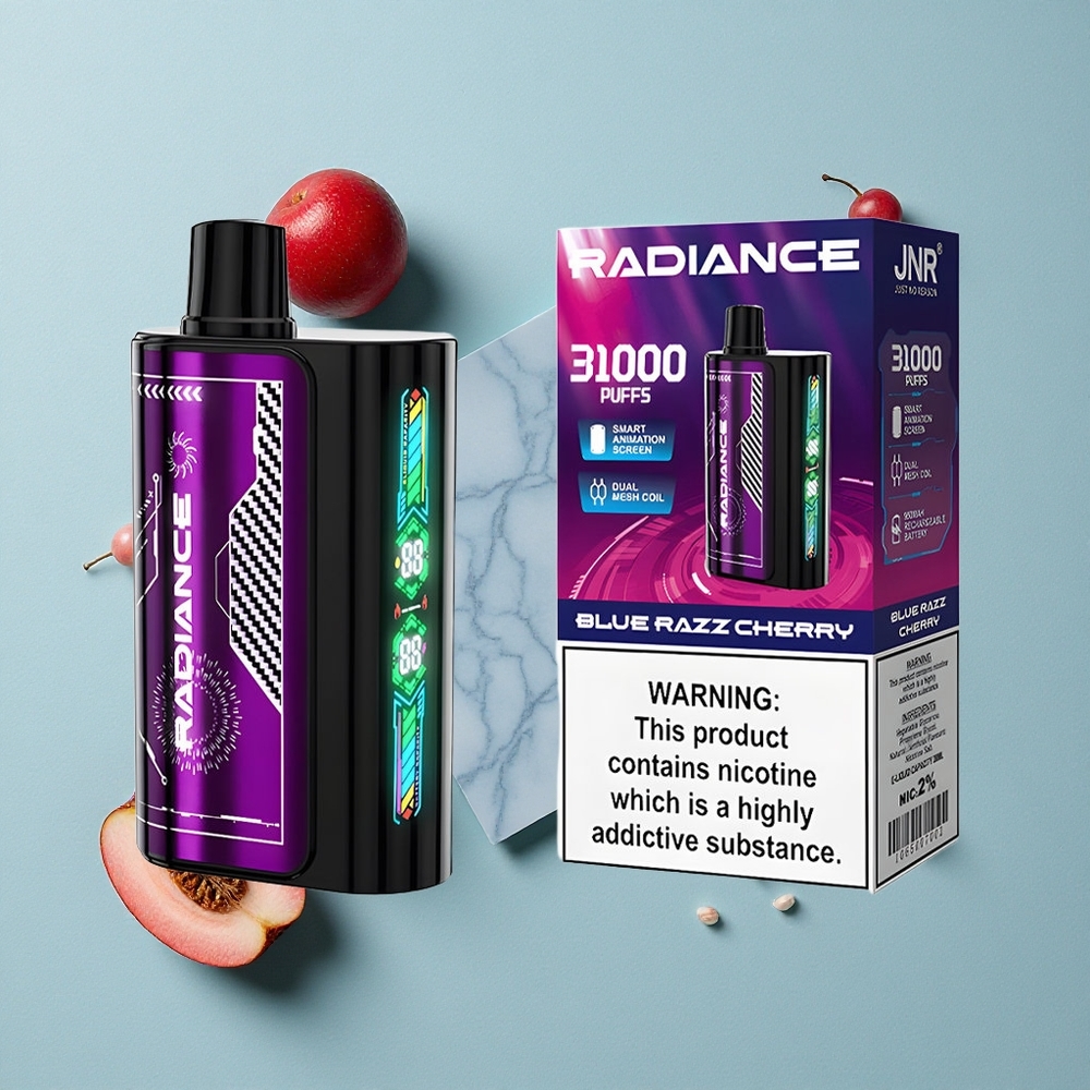 JNR Radiance 31000 Puffs Blue Razz Kirsche Dual Mesh Coil vape großhandel Deutschland