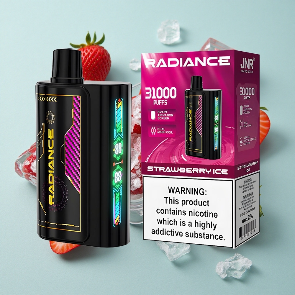 JNR Radiance 31000 Puffs Erdbeer-Eis Dual Mesh Coil vape großhandel Deutschland