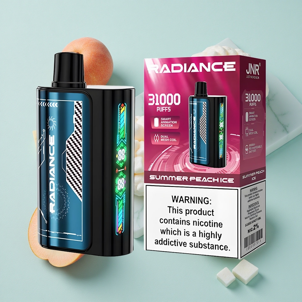 JNR Radiance 31000 Puffs Sommer Pfirsich Eis Dual Mesh Coil vape großhandel Deutschland