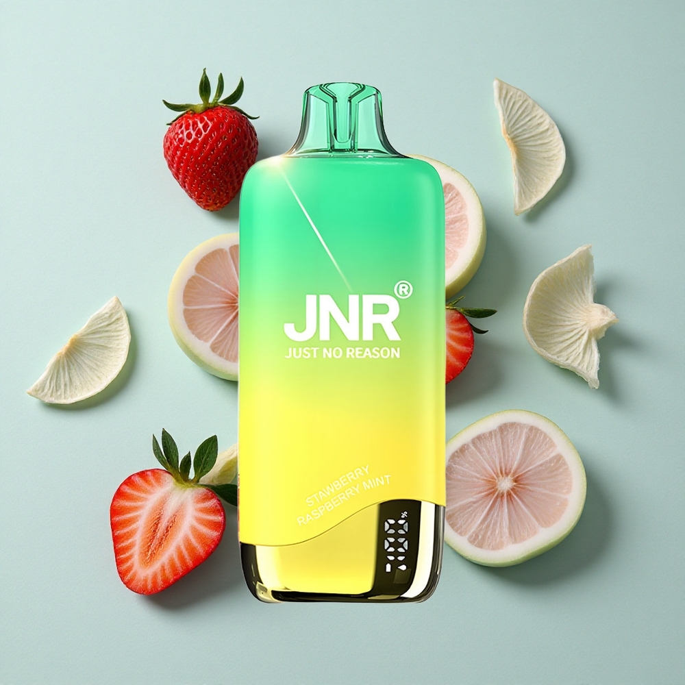JNR Rainbow 10500 Puffs Erdbeer-Pfirsichminze Einweg-Vape 18ml E-Liquid Tank vape großhandel Deutschland