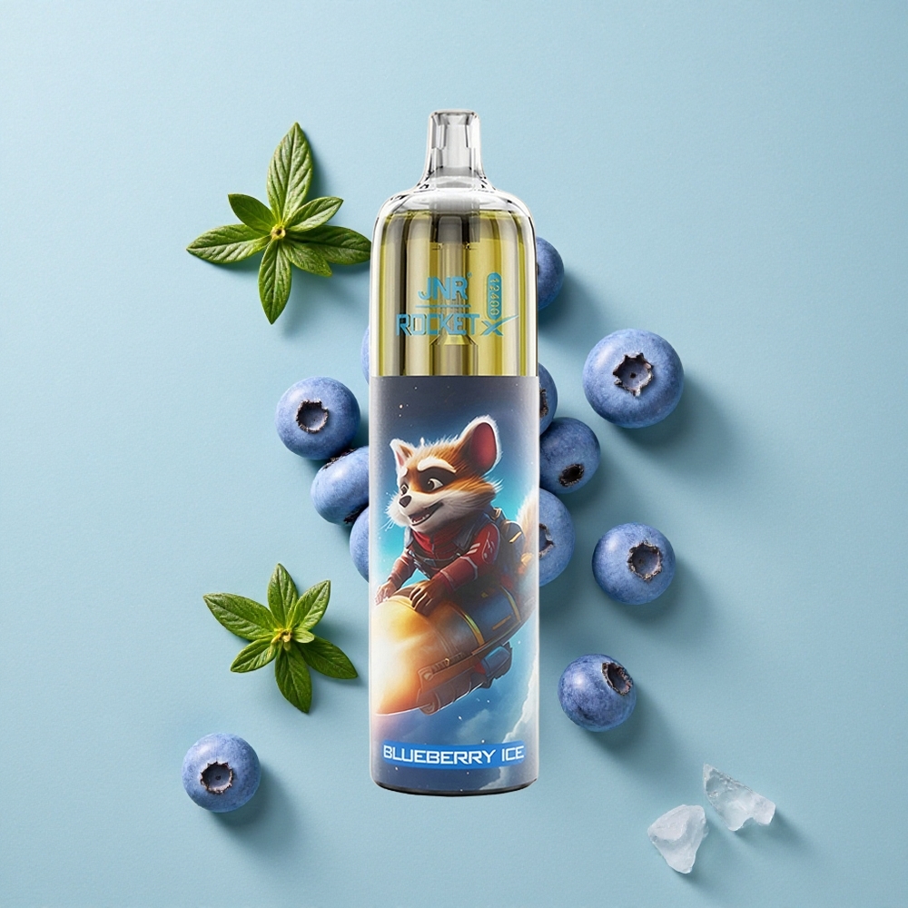 JNR Rocket-X 12400 Puffs Blaubeer-Eis mit RGB-Licht und Typ-C-Schnellladung vape großhandel Deutschland