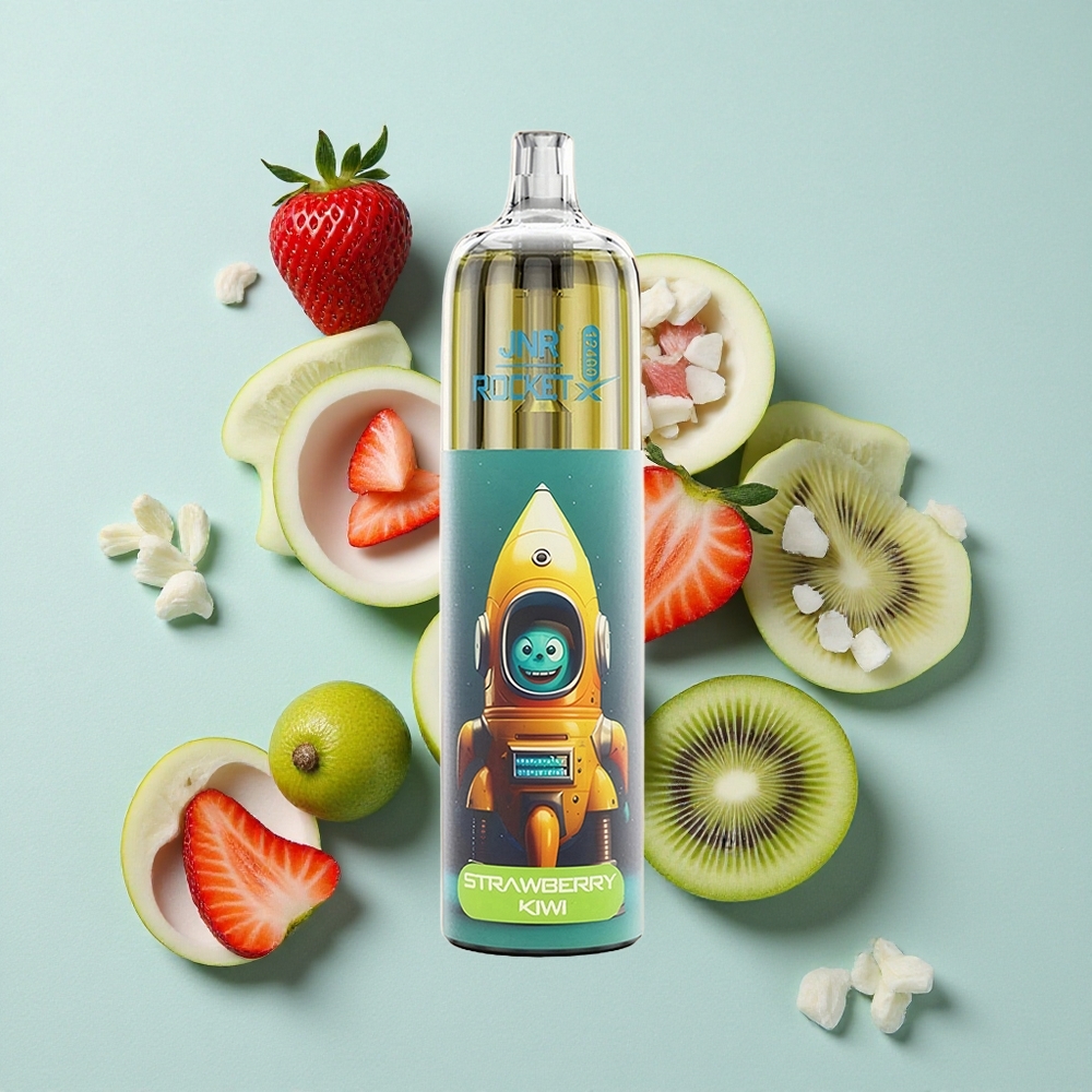 JNR Rocket-X 12400 Puffs Erdbeer-Kiwi mit RGB-Licht und 25ml e-Liquid vape großhandel Deutschland