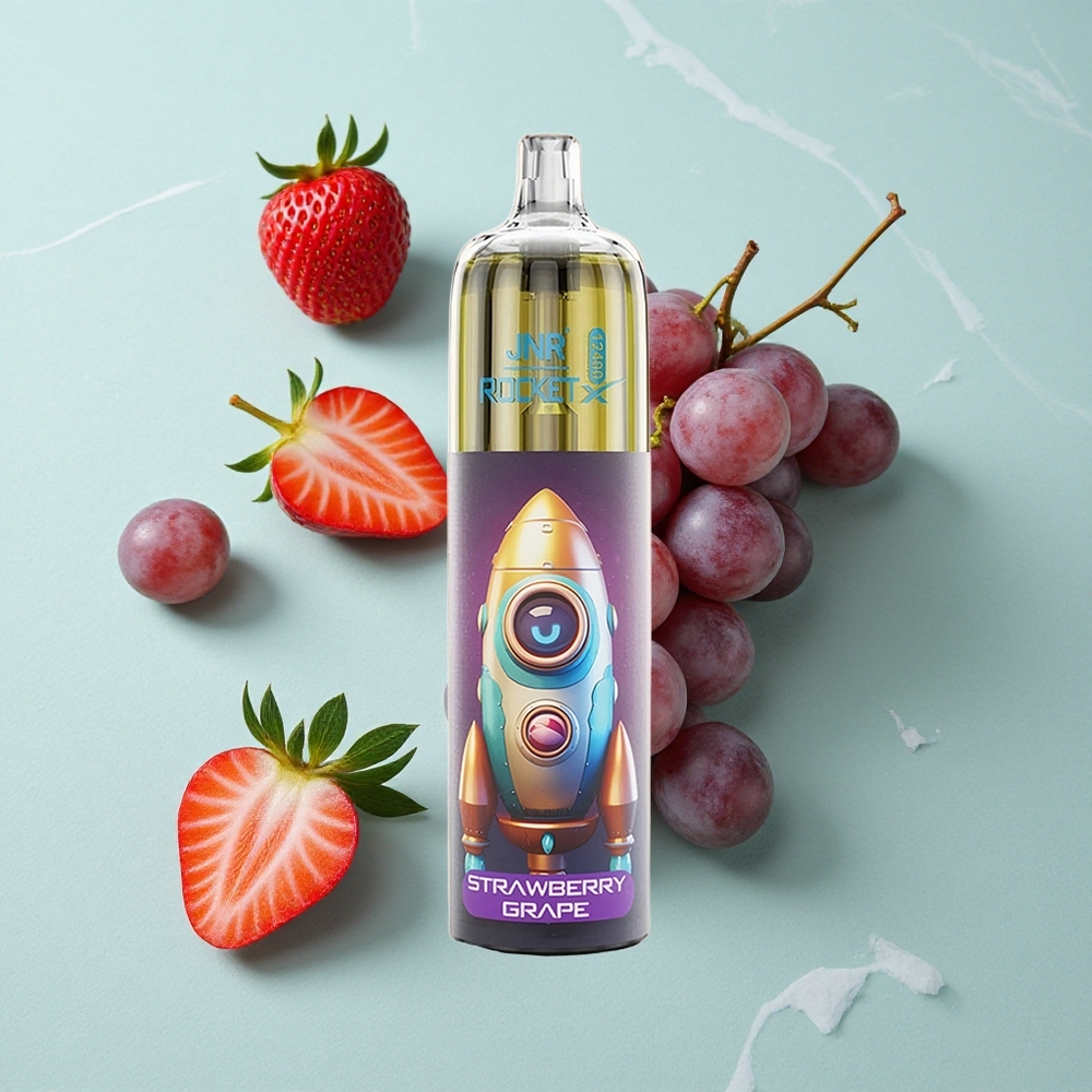 JNR Rocket-X 12400 Puffs Erdbeer Traube Verstellbarer Luftstrom RGB Beleuchtung vape großhandel Deutschland