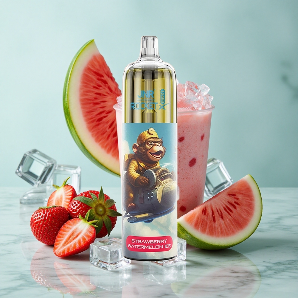 JNR Rocket-X 12400 Puffs Erdbeer Wassermelone Eis Einstellbarer Luftstrom Type-C Schnellladung vape großhandel Deutschland