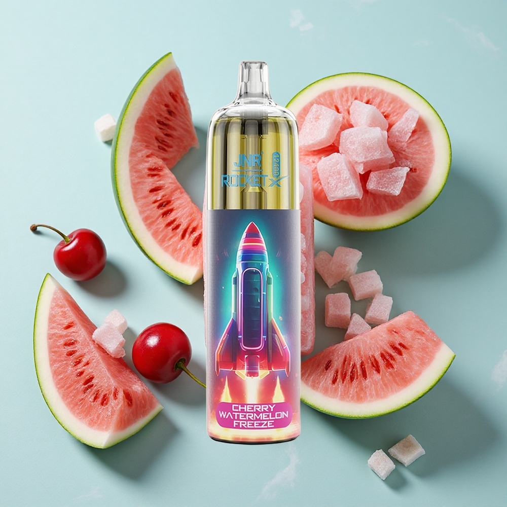 JNR Rocket-X 12400 Puffs Kirsch-Wassermelone-Freeze mit RGB-Licht  Typ-C-Schnellladung vape großhandel Deutschland