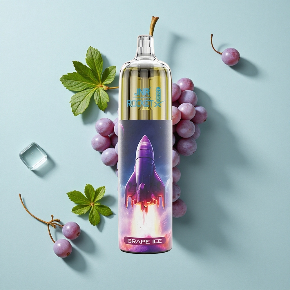 JNR Rocket-X 12400 Puffs Trauben-Eis mit RGB-Licht  Typ-C-Schnellladung vape großhandel Deutschland