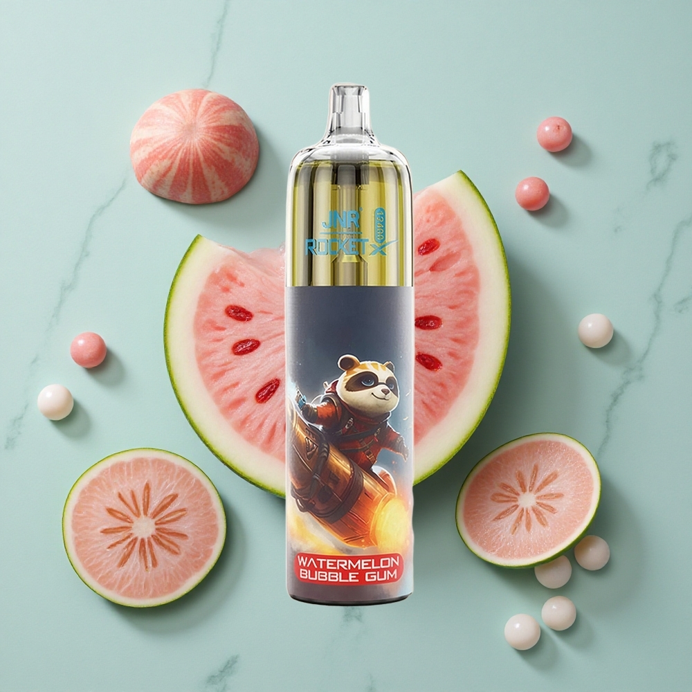 JNR Rocket-X 12400 Puffs Wassermelone Bubble Gum mit RGB-Licht  einstellbarem Airflow vape großhandel Deutschland