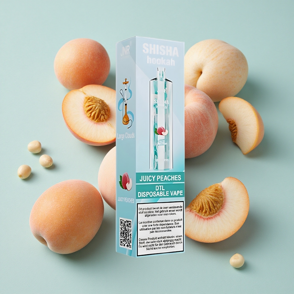 JNR Shisha Hookah 12000 Puffs Juicy Peaches (Saftige Pfirsiche) 24ml E-Liquid vape großhandel Deutschland