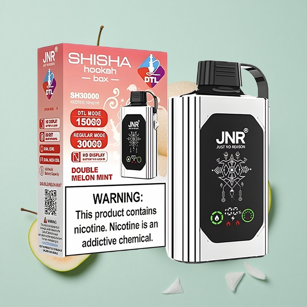 JNR Shisha Hookah Box 20500 Puffs Doppel Melone Minze HD Display Typ-C Schnellladung vape großhandel Deutschland