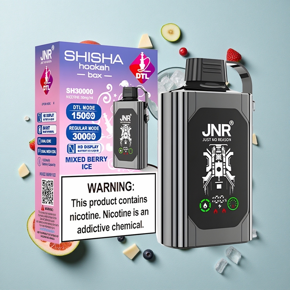 JNR Shisha Hookah Box 20500 Puffs Einweg-Vape Beerenmix Eis HD Display 25ml vape großhandel Deutschland