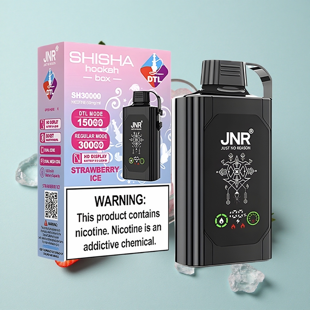 JNR Shisha Hookah Box 20500 Puffs Erdbeer-Eis HD Display Typ-C Schnellladung vape großhandel Deutschland