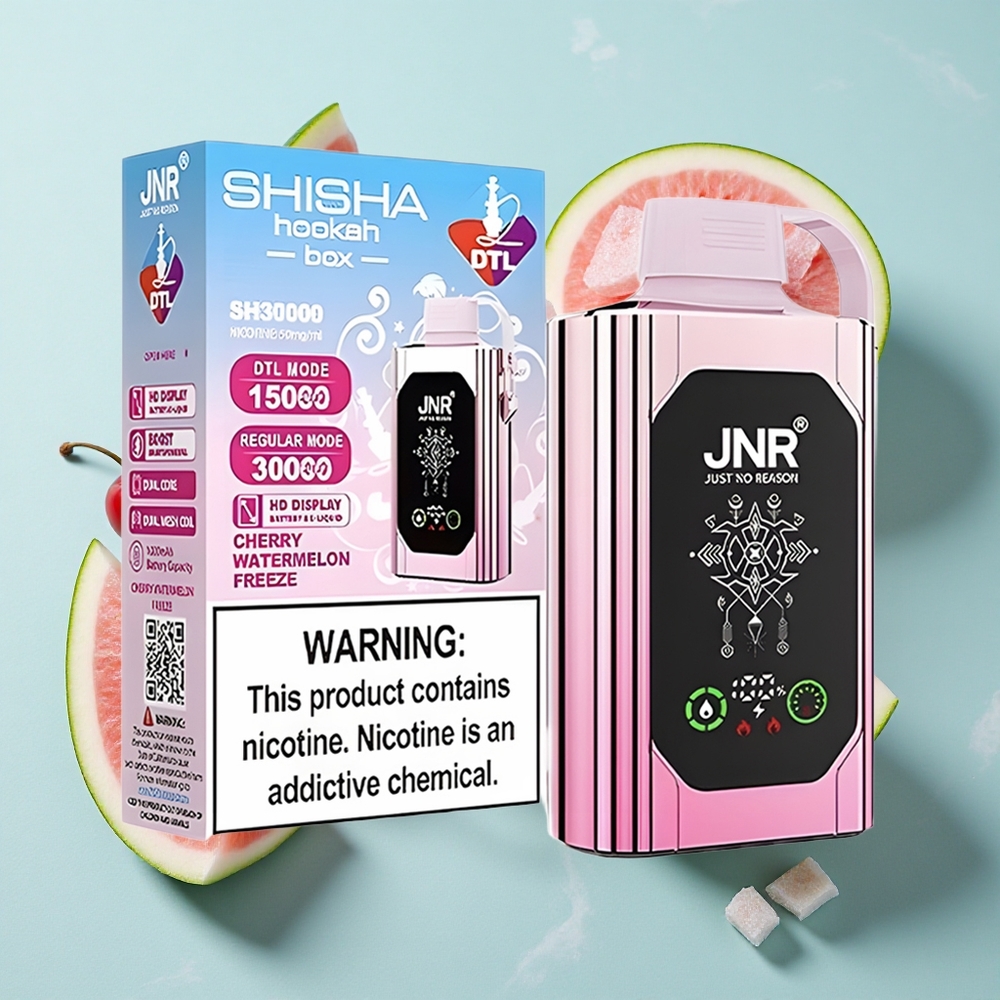 JNR Shisha Hookah Box 20500 Puffs Kirsch-Wassermelonen-Eis HD Display Dual Mesh Coil vape großhandel Deutschland