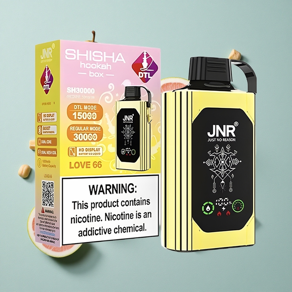 JNR Shisha Hookah Box 20500 Puffs Liebe 66 mit HD Display und 25ml E-Liquid vape großhandel Deutschland