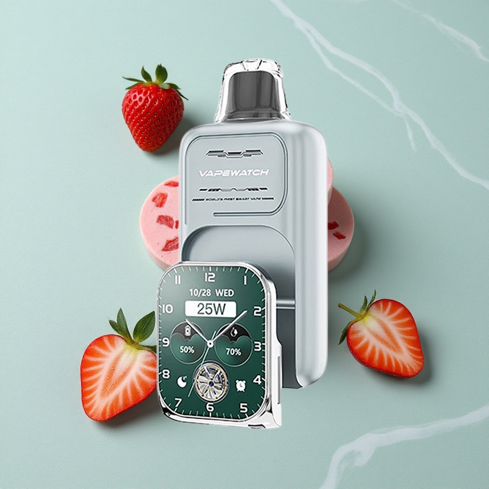 JNR Vape Watch 30000 Puffs Erdbeer-Eis Dual Mesh Coil Typ-C Schnellladung vape großhandel Deutschland