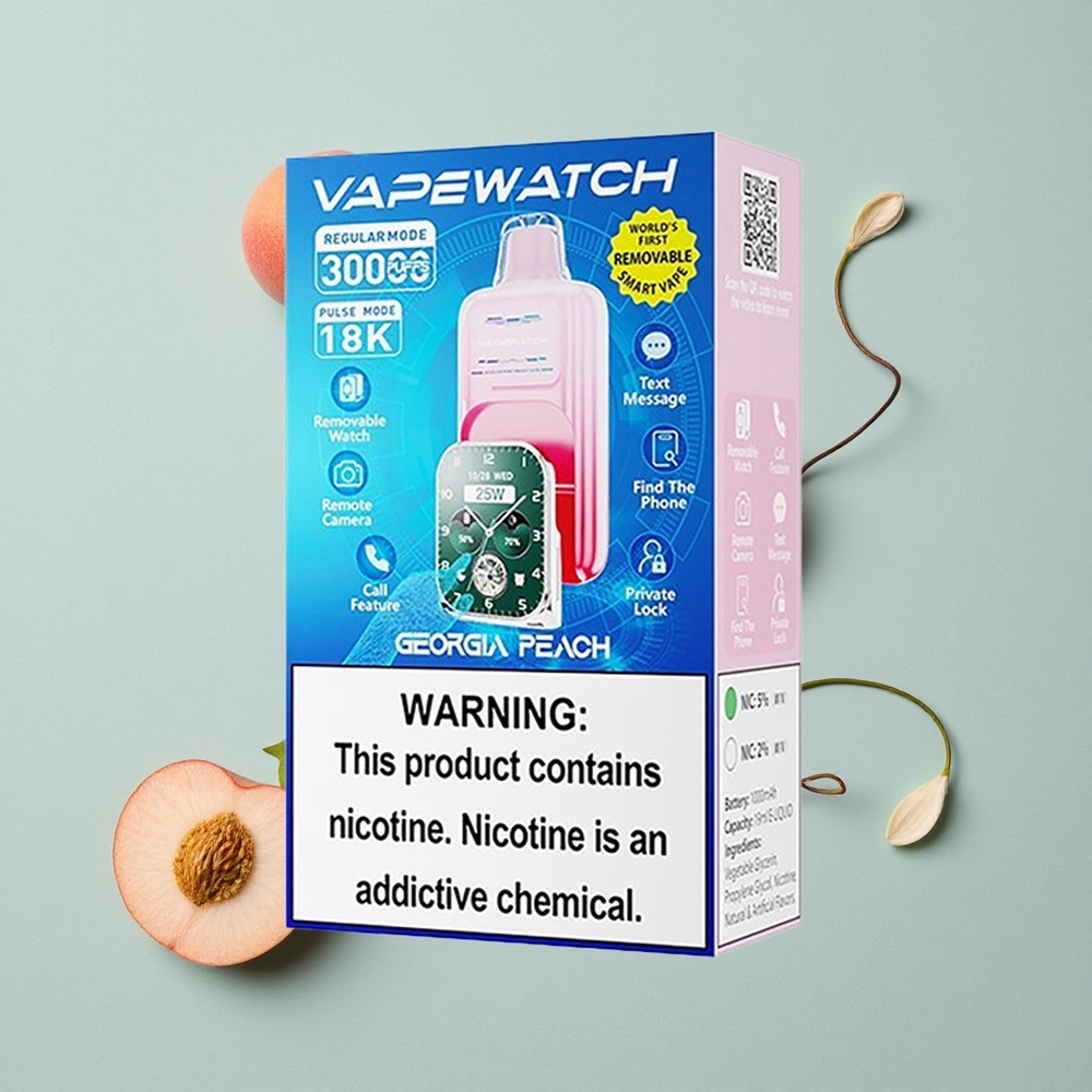 JNR Vape Watch 30000 Puffs Georgia Pfirsich 19mL e-Zigarette vape großhandel Deutschland