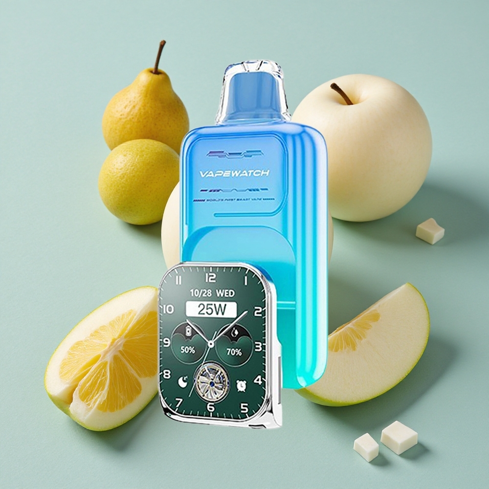 JNR Vape Watch 30000 Puffs Sour Apple Ice Dual Mesh Coil vape großhandel Deutschland