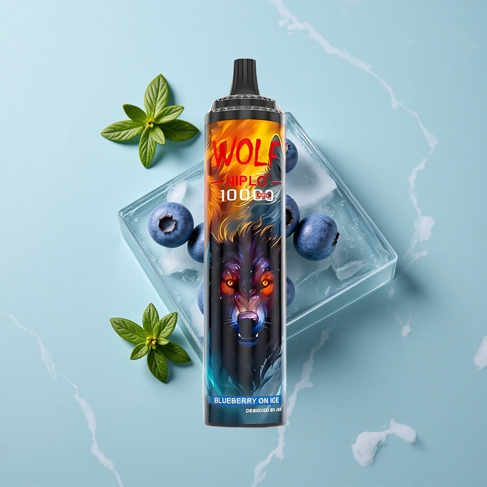 JNR Wolf Niplo 10000 Puffs Blaubeer-Eis 20ml Flüssigkeit vape großhandel Deutschland