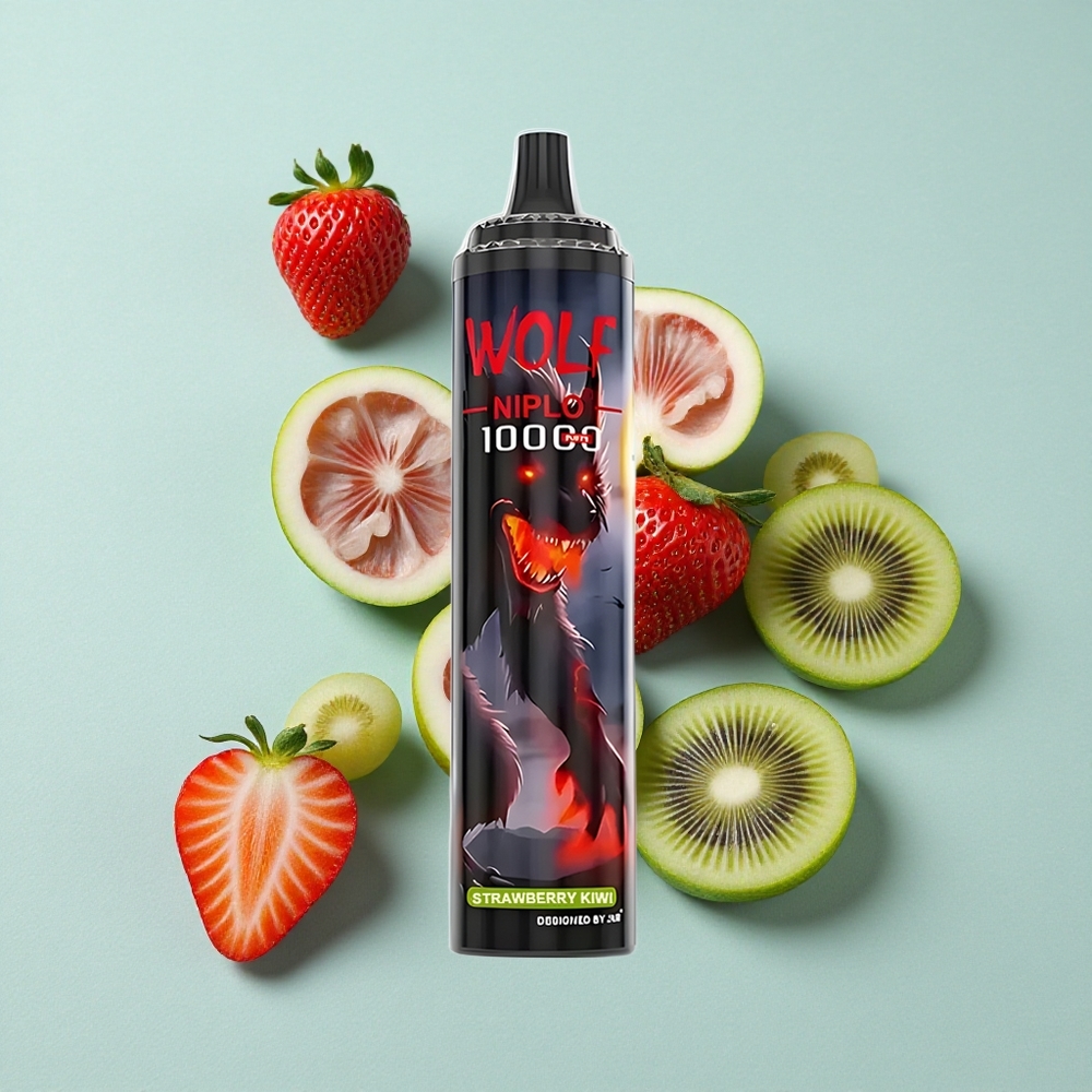JNR Wolf Niplo 10000 Puffs Erdbeer-Kiwi 20ml e-Liquid vape großhandel Deutschland