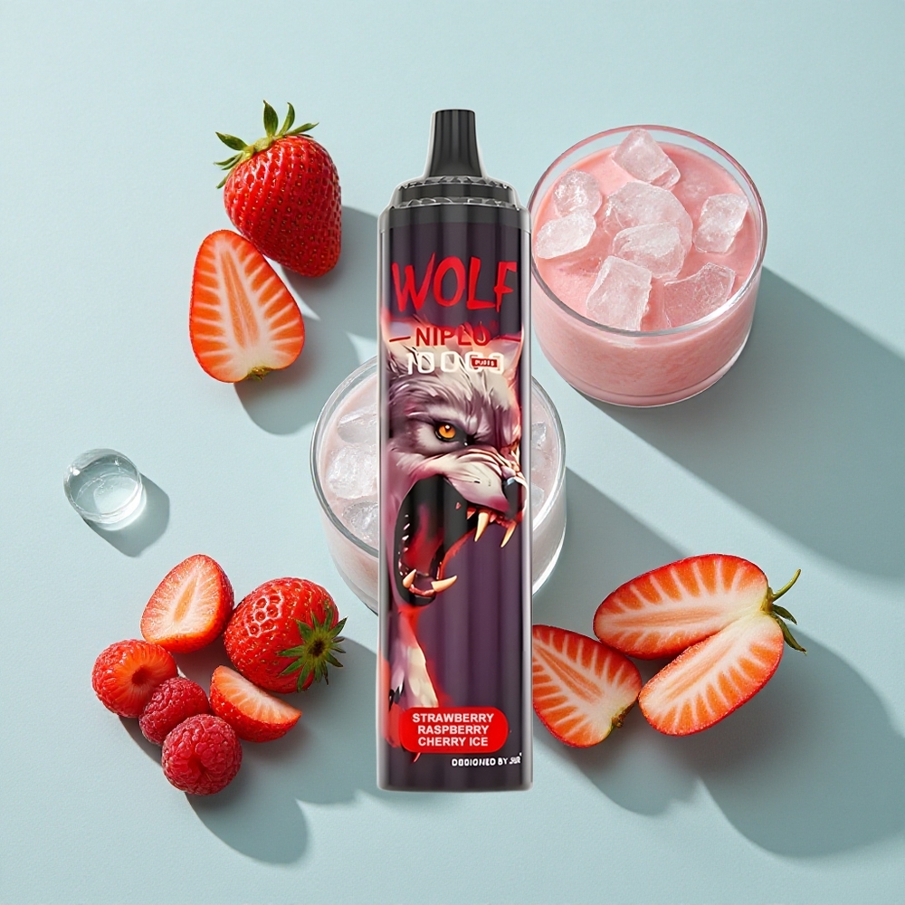 JNR Wolf Niplo 10000 Puffs Erdbeere Himbeere Kirsche Eis 20ml vape großhandel Deutschland