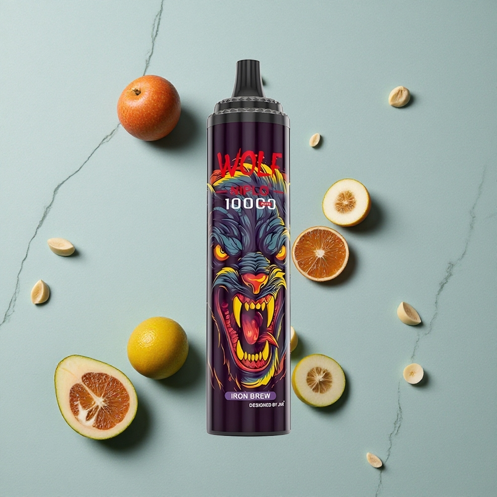 JNR Wolf Niplo 10000 Puffs Iron Brew Geschmack 20ml e-Zigarettenflüssigkeit vape großhandel Deutschland