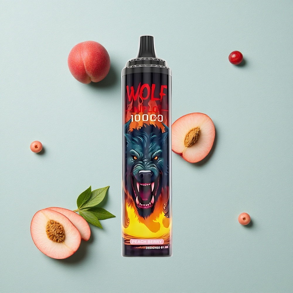 JNR Wolf Niplo 10000 Puffs Pfirsich-Beere 20ml Typ-C vape großhandel Deutschland