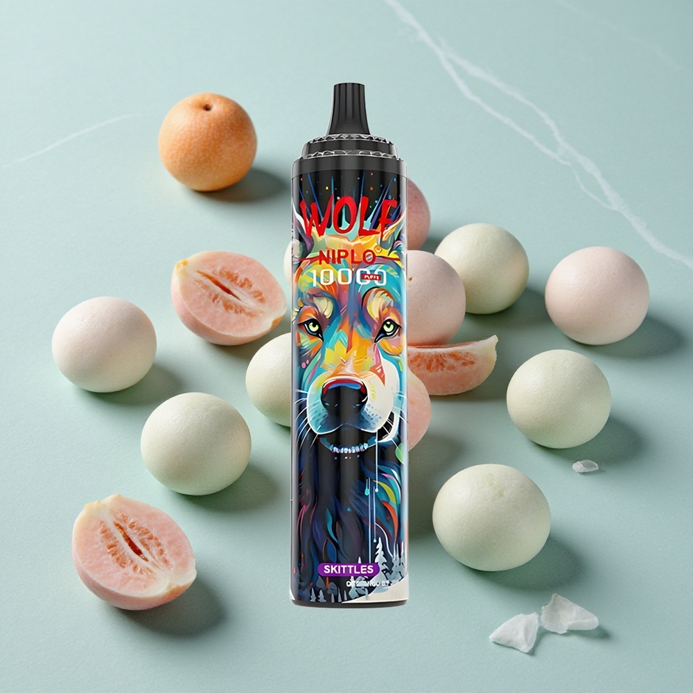JNR Wolf Niplo 10000 Puffs Skittles Geschmack 20ml E-Liquid vape großhandel Deutschland