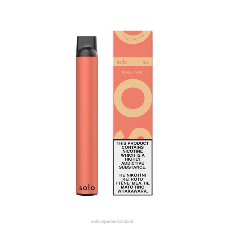 Solo Einweg-Vapor Pfirsichminze - Solo Disposable Vape LZ4J6