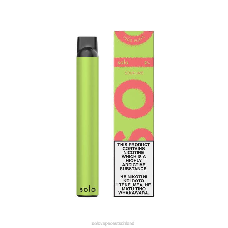 Solo Einweg-Vapor saure Limette - Solo Disposable Vape LZ4J18