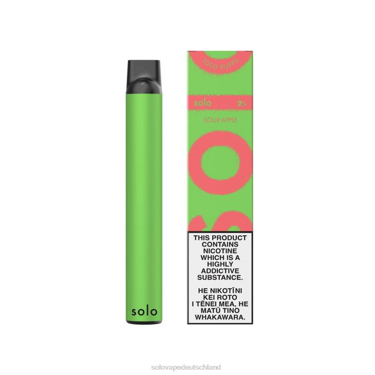 Solo Einweg-Vapor saurer Apfel - Vape Solo Einweg LZ4J5