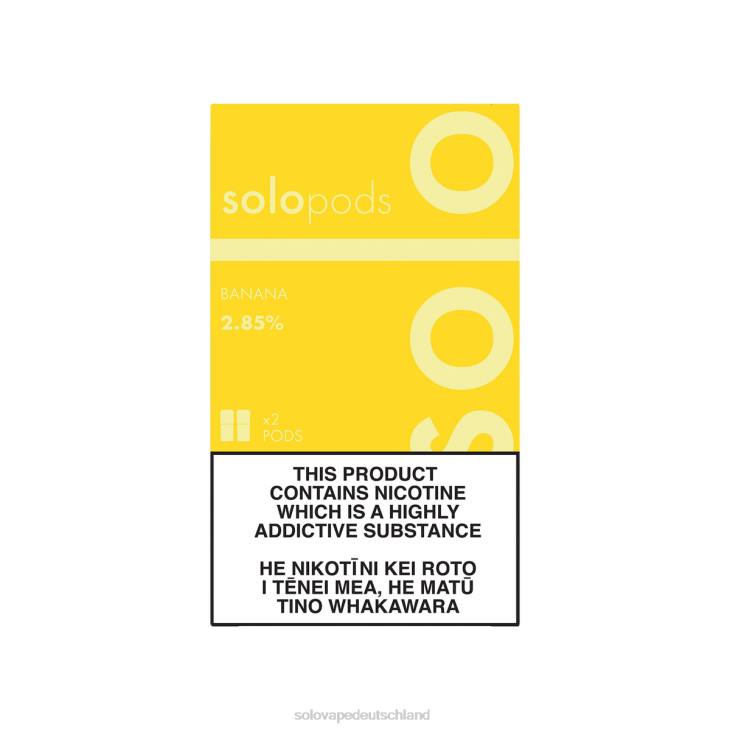 Solo Ersatz-Pod im 2er-Pack Banane - Solo Vape Puff LZ4J64