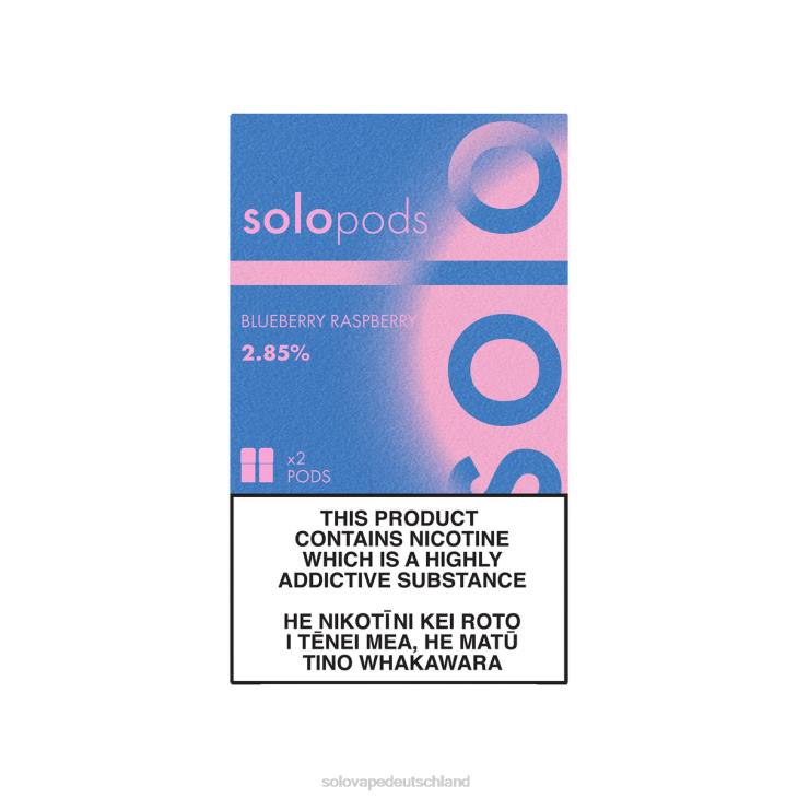 Solo Ersatz-Pod im 2er-Pack Blaubeer-Himbeere - Vape Solo Einweg LZ4J53