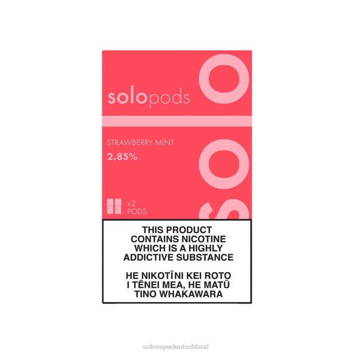 Solo Ersatz-Pod im 2er-Pack Erdbeerminze - Solo Disposable Vape LZ4J60