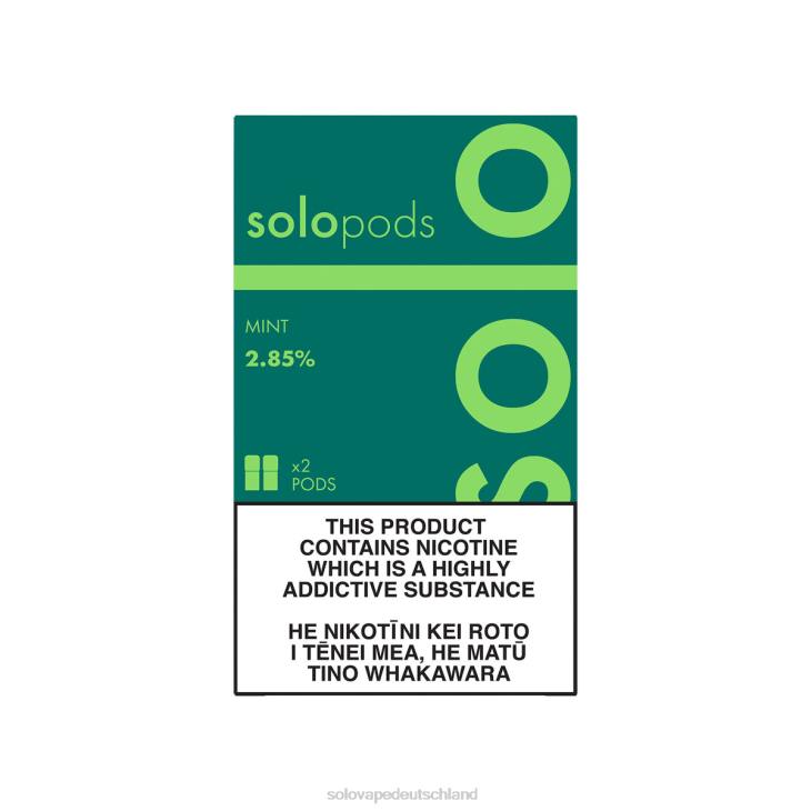Solo Ersatz-Pod im 2er-Pack Minze - Solo Vape Puff LZ4J52