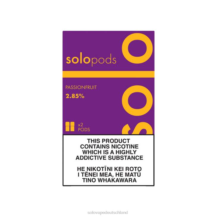 Solo Ersatz-Pod im 2er-Pack Passionsfrucht - Solo Vape Deutschland LZ4J56
