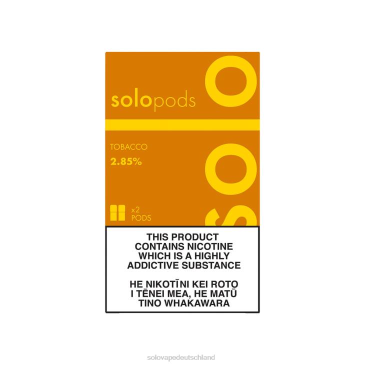 Solo Ersatz-Pod im 2er-Pack Tabak - Solo Vape Deutschland LZ4J50
