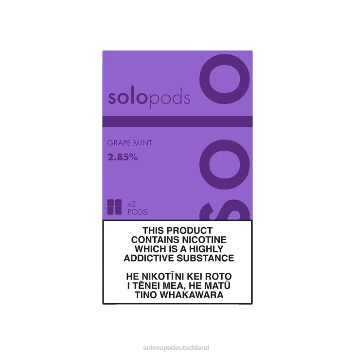 Solo Ersatz-Pod im 2er-Pack Traubenminze - Solo Disposable Vape LZ4J54
