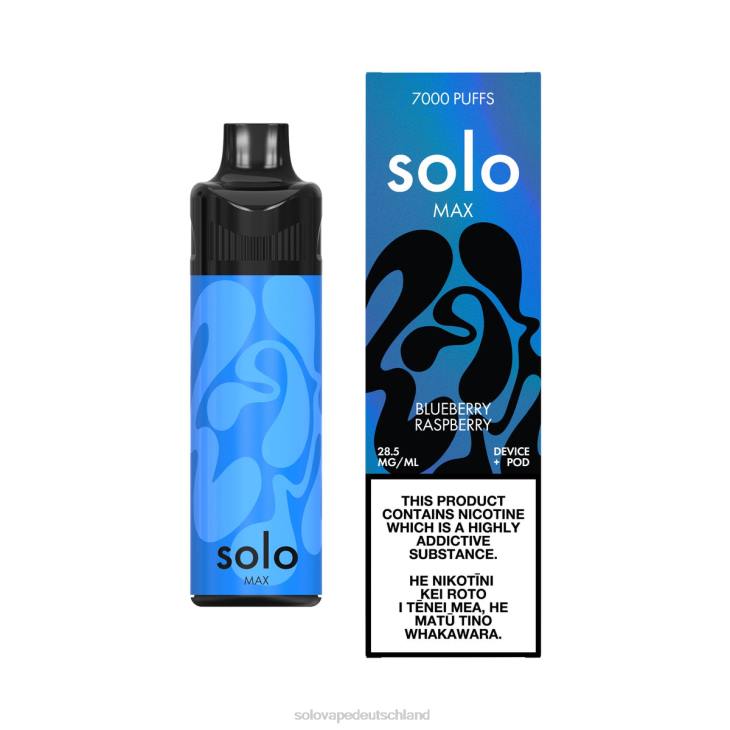 Solo MAX Pod-Kit Blaubeer-Himbeere - Vape Solo Einweg LZ4J65