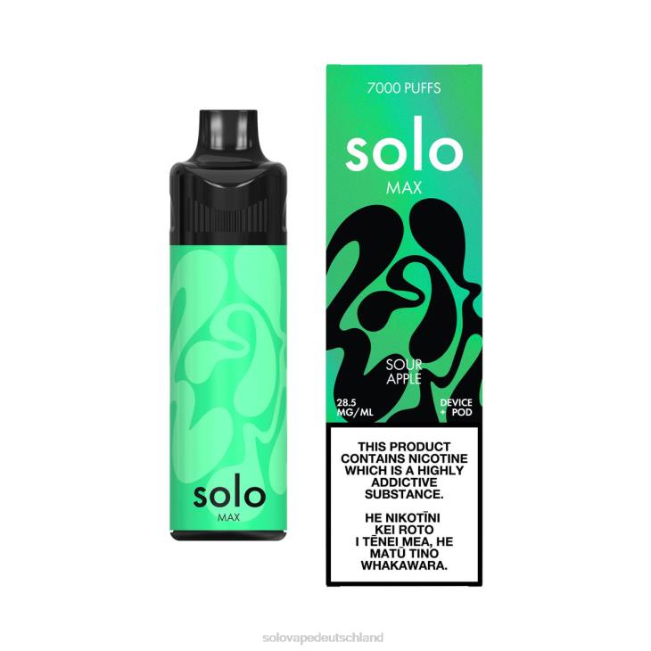 Solo MAX Pod-Kit saurer Apfel - Solo Vape Puff LZ4J70