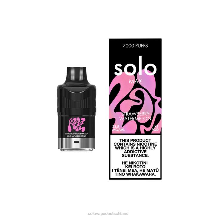 Solo MAX Schote Erdbeerwassermelone - Solo Vape Puff LZ4J88