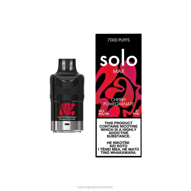 Solo MAX Schote Kirschgranatapfel - Vape Solo Einweg LZ4J83