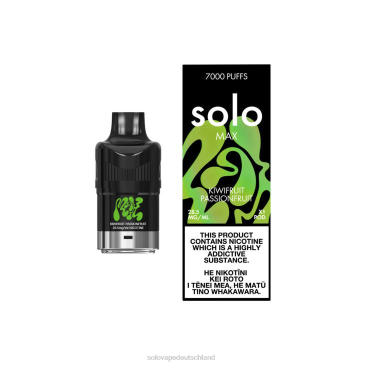 Solo MAX Schote Kiwis Passionsfrüchte - Solo Disposable Vape LZ4J90