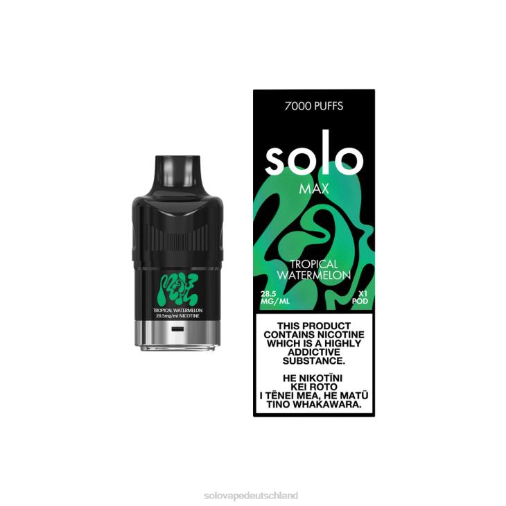 Solo MAX Schote tropische Wassermelone - Solo Vape Puff LZ4J82
