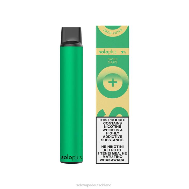 Solo Plus Einweg-Vape-Paradies-Kollektion süße Traube - Solo Vape Puff LZ4J40